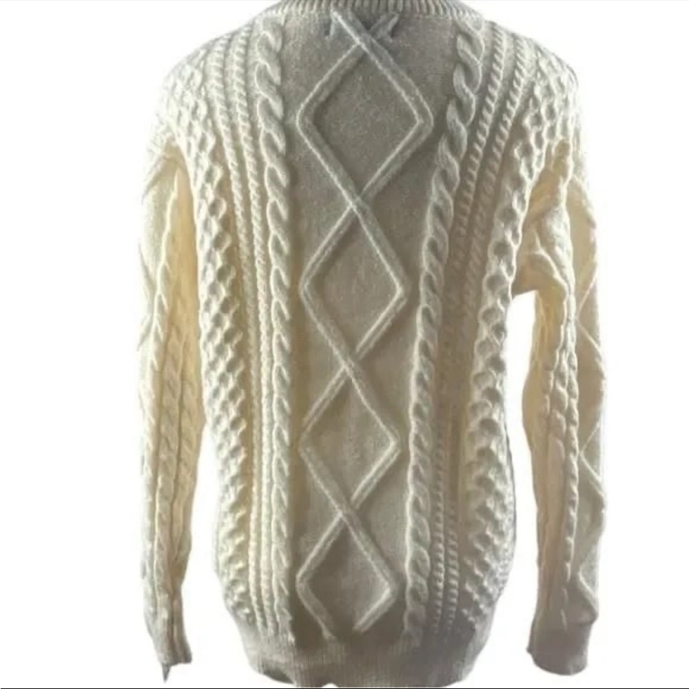 Vamtac Chunky Cable Knit Pullover Crew Neck Sweater size S